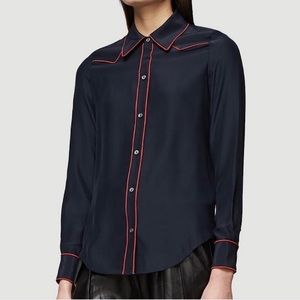Frame Denim Western Silk Button Up